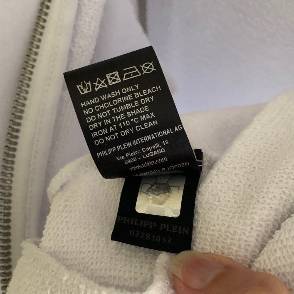 PHILIPP PLEIN White Hoodie with Skull Design - Size: 3XL - Picture 10 of 10